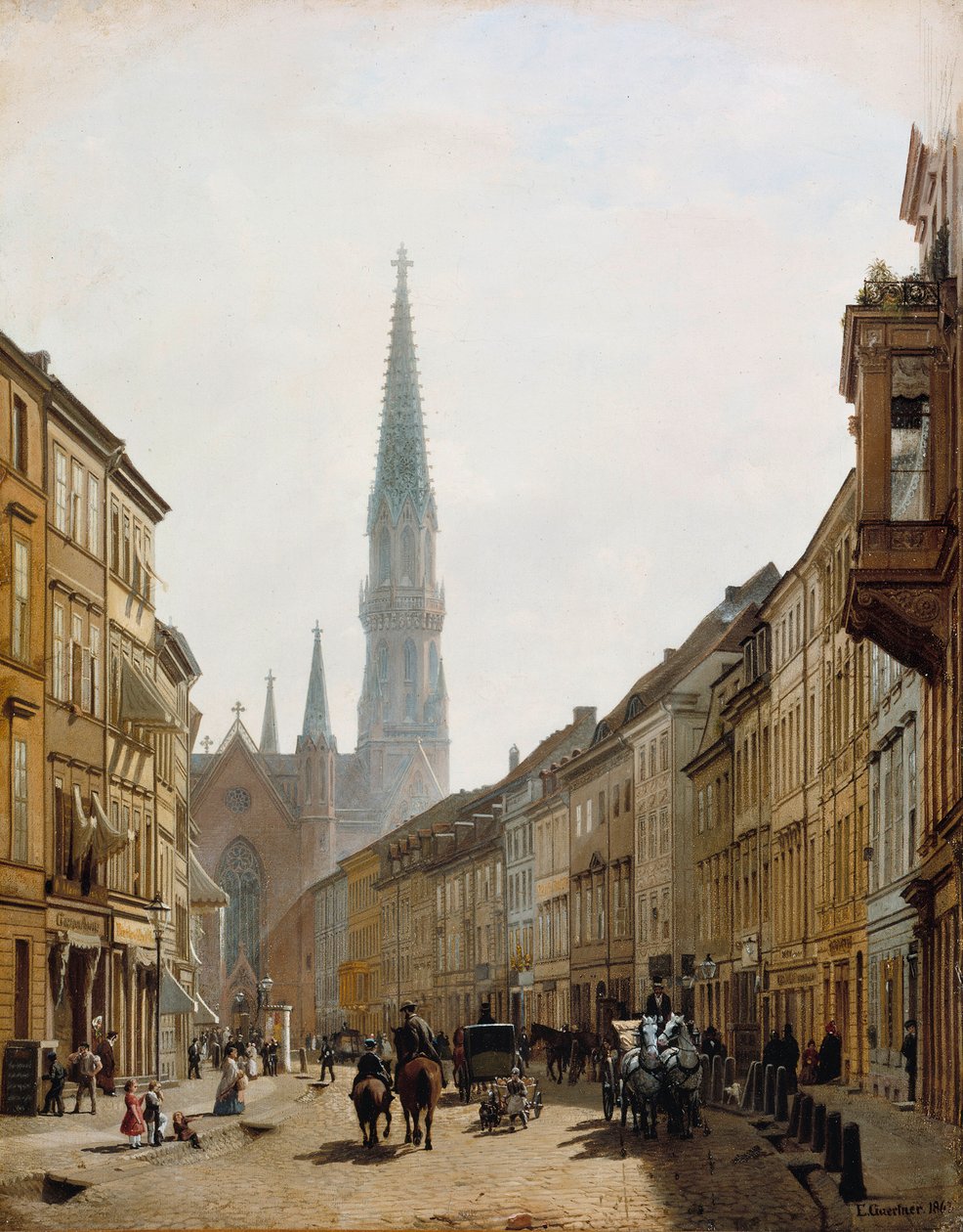 Brüderstraße alkotó: Eduard Gaertner