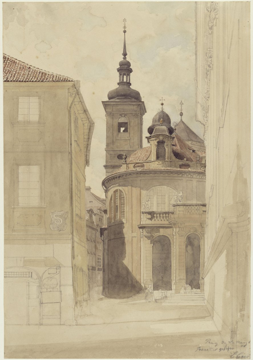 A jezsuita templom Prágában alkotó: Eduard Gaertner