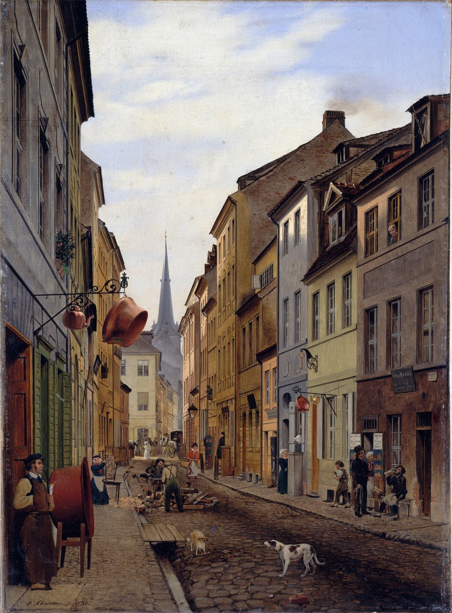 Parochialstraße alkotó: Eduard Gaertner