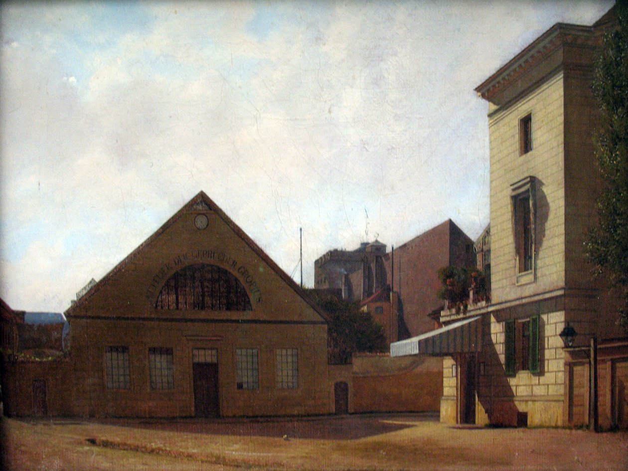 Német: Das Atelier der Gebrüder Gropius A Gropius testvérek műhelye alkotó: Eduard Gaertner
