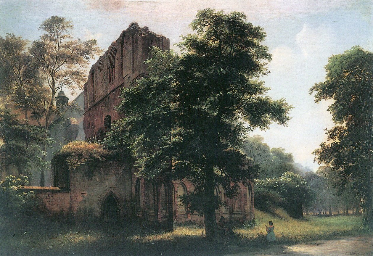Lehnin kolostor romjai alkotó: Eduard Gaertner