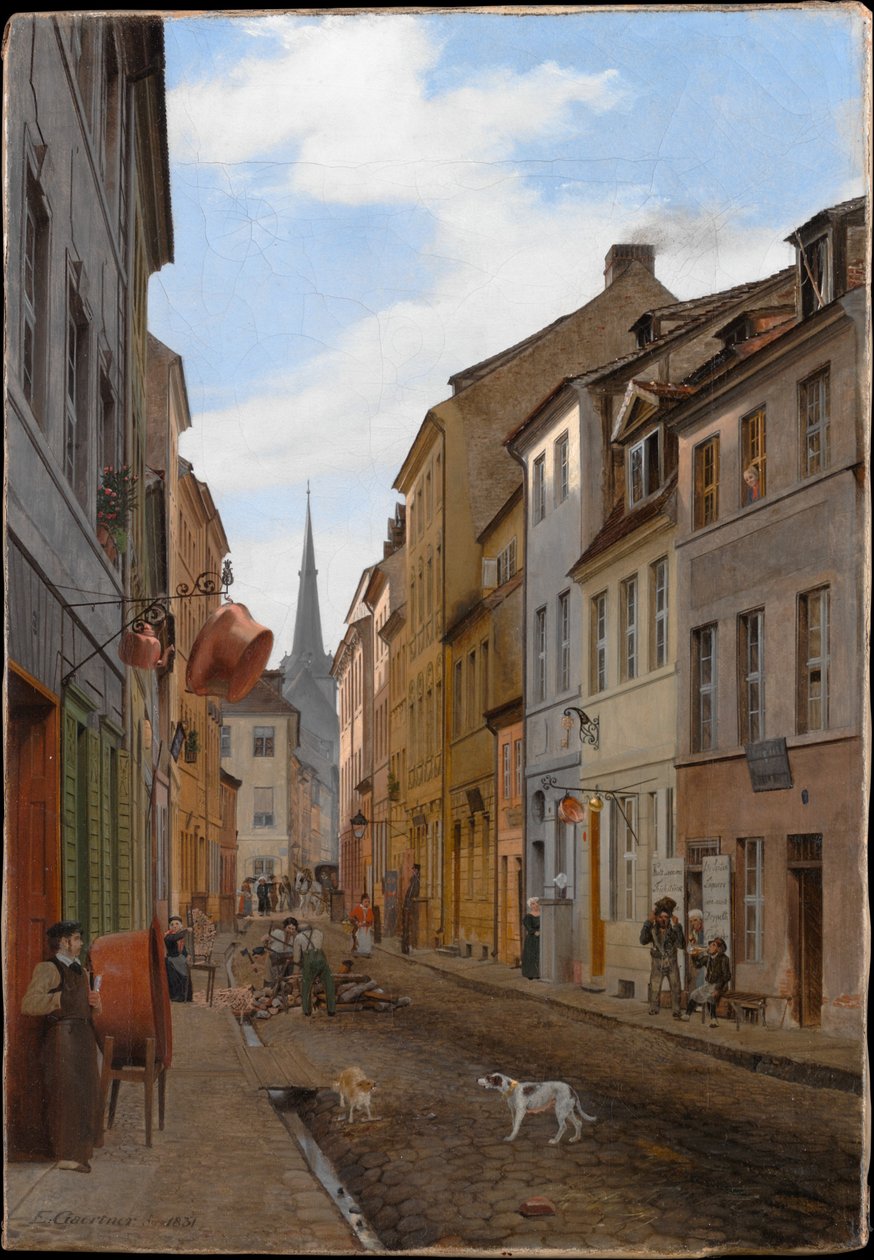 Parochialstrasse Berlinben alkotó: Eduard Gaertner