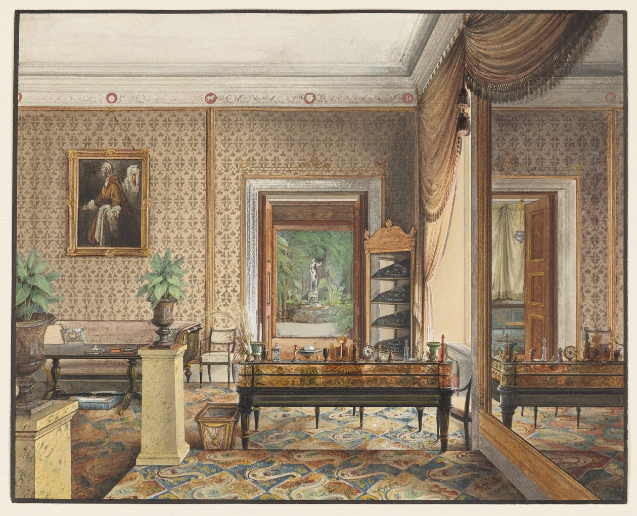 Karl porosz herceg dolgozószobája alkotó: Eduard Gaertner