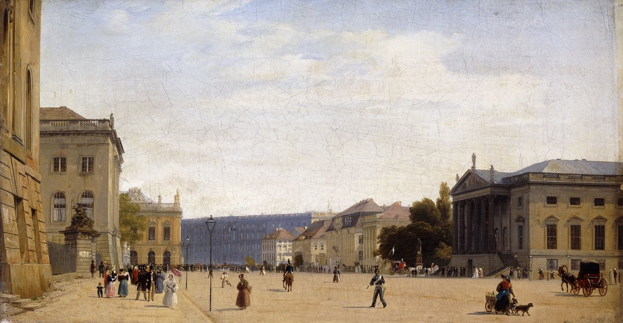 Unter den Linden, Berlin, 1836 alkotó: Johann Philipp Eduard Gartner