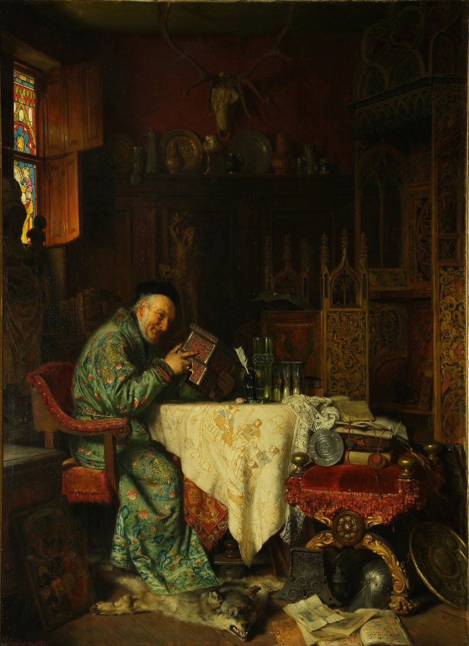 A gyűjtő, 1880 alkotó: Eduard Gruetzner von