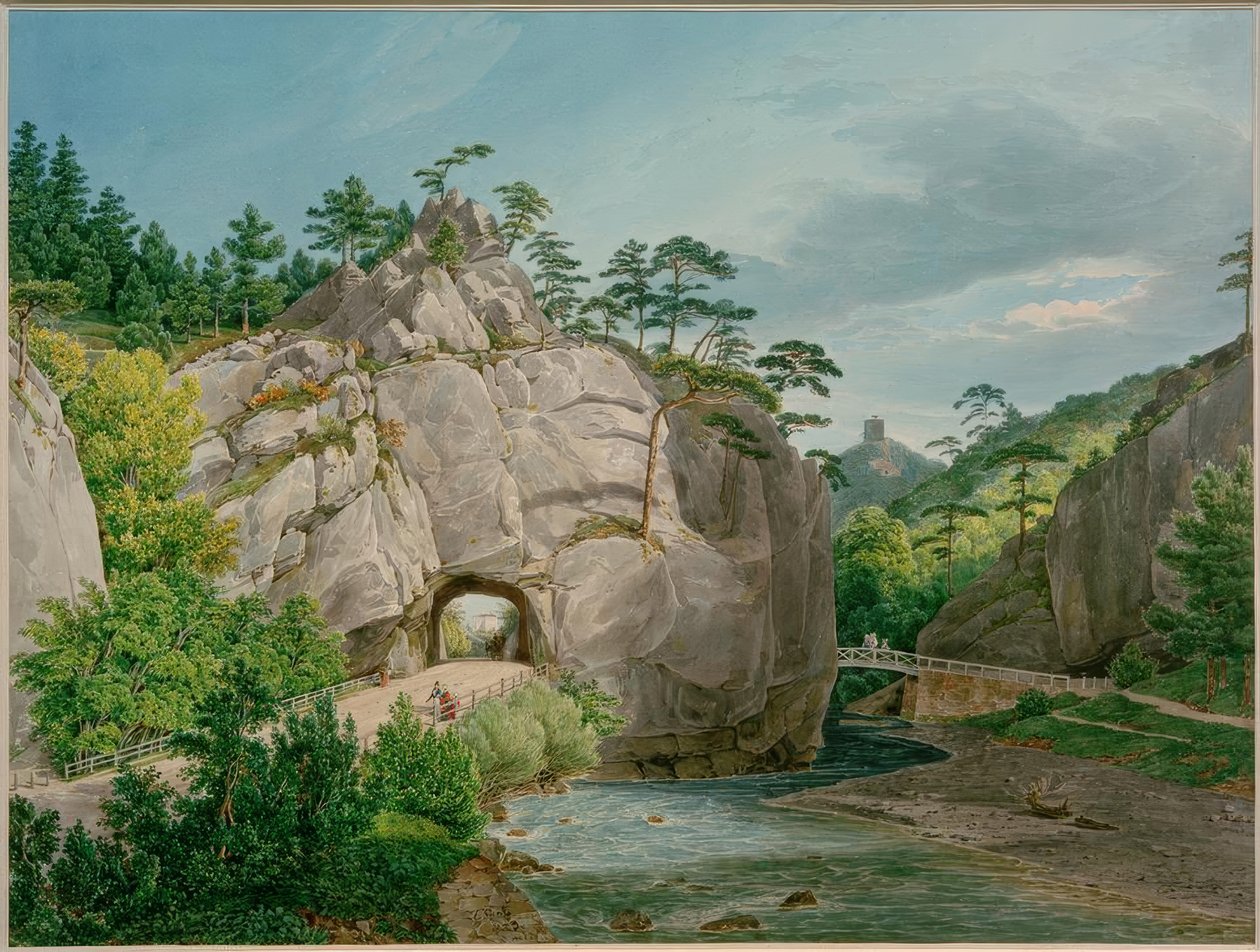 Baden Bécs mellett (Bécsi erdő, Alsó-Ausztria), alkotó: Eduard Gurk