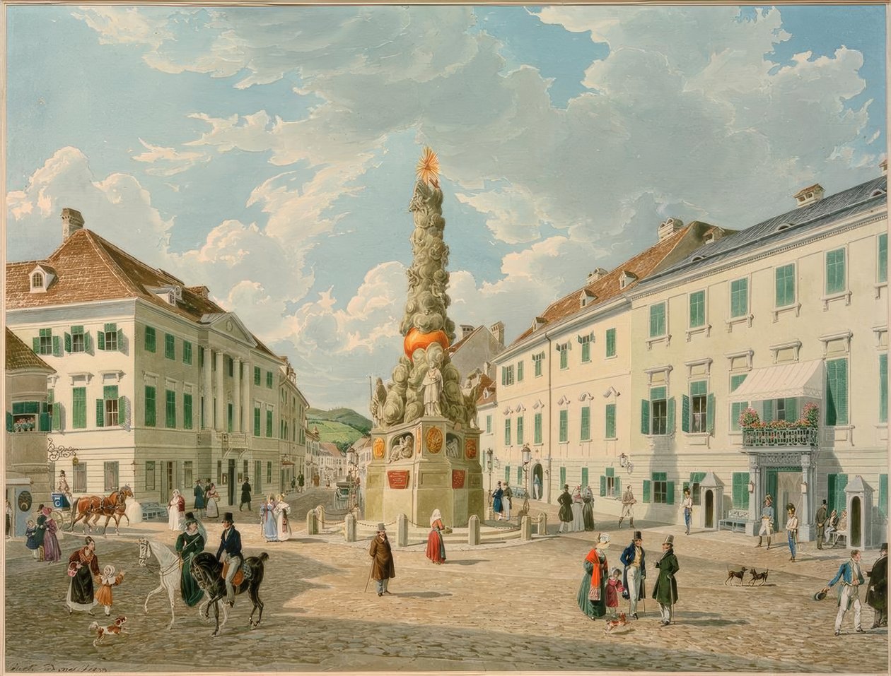 Hauptplatz. alkotó: Eduard Gurk