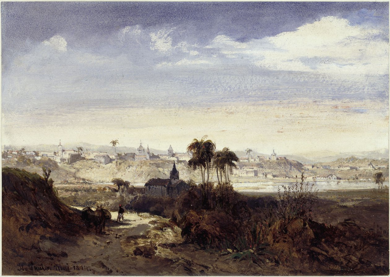 São Paulo látképe alkotó: Eduard Hildebrandt