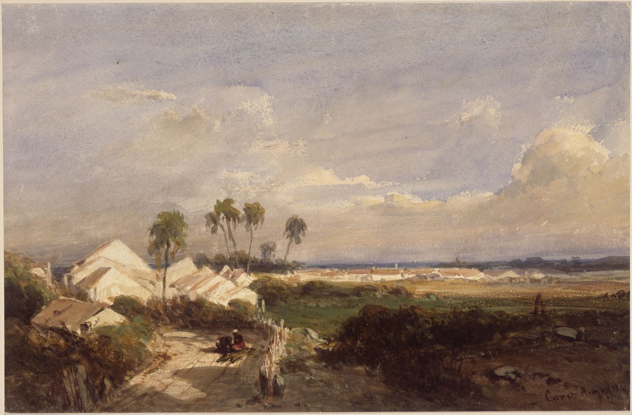Kilátás Coróra alkotó: Eduard Hildebrandt