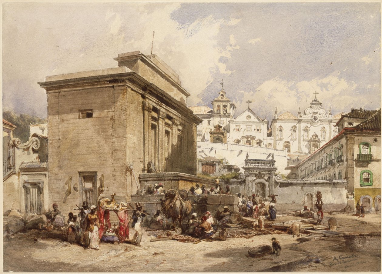 Kút Rio de Janeiróban alkotó: Eduard Hildebrandt