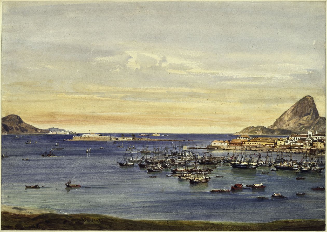 Rio de Janeiro-öböl alkotó: Eduard Hildebrandt