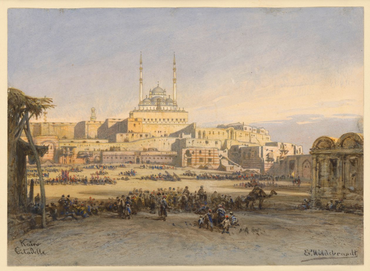 A kairói citadella alkotó: Eduard Hildebrandt