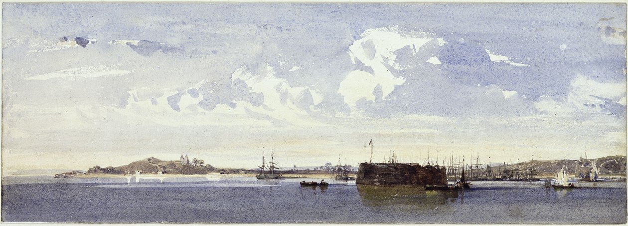 Bahia panorámája alkotó: Eduard Hildebrandt