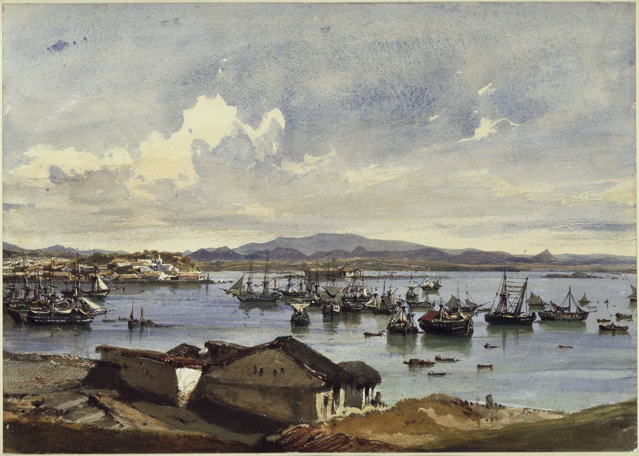 Rio de Janeiro panorámaképe alkotó: Eduard Hildebrandt