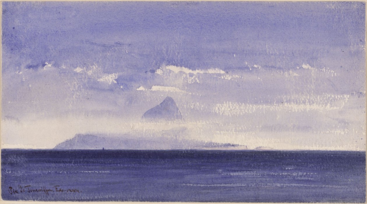 Pico de Tenerife alkotó: Eduard Hildebrandt