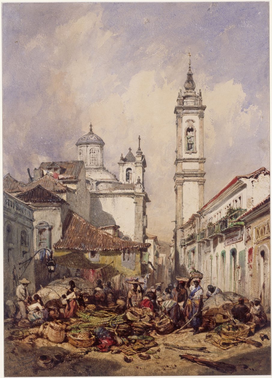 Rua do Ouvidor. Rio de Janeiro alkotó: Eduard Hildebrandt