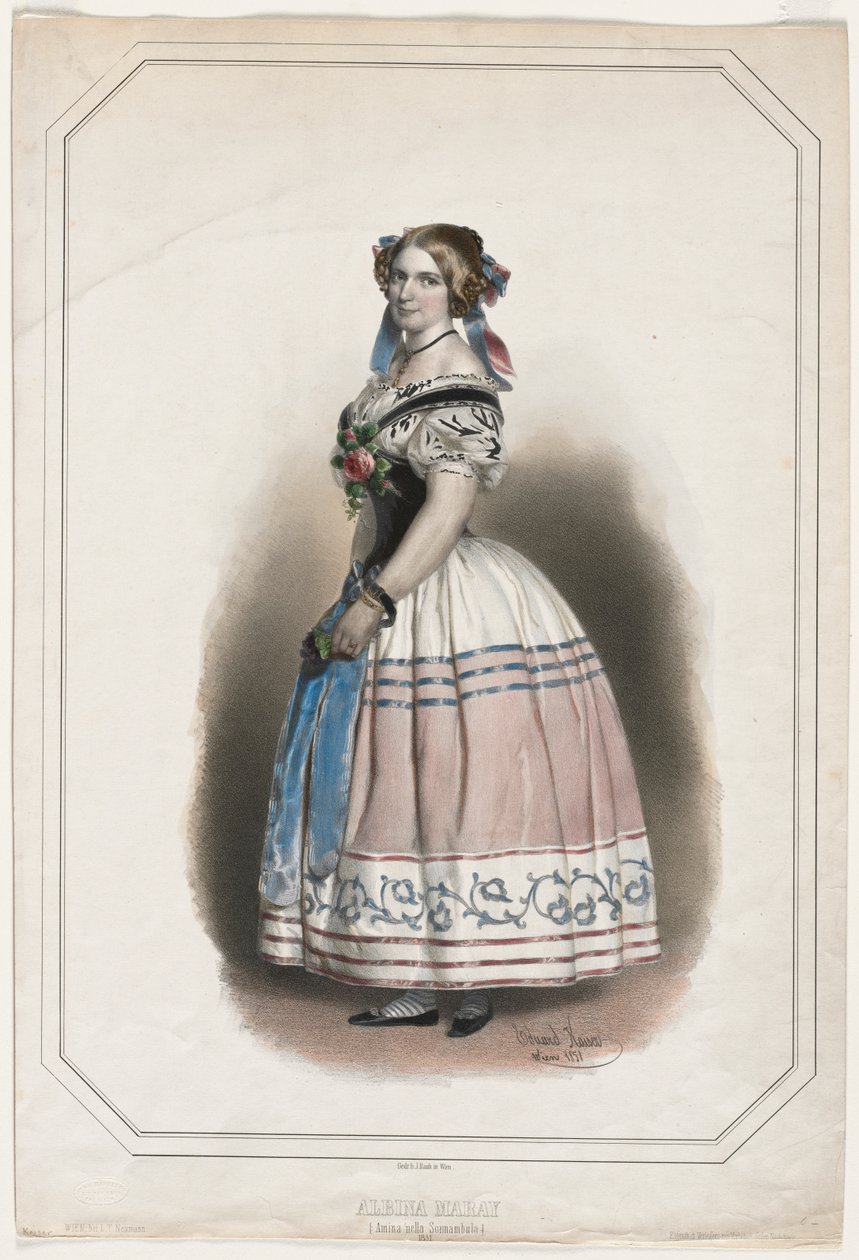 Albina Mary portréja alkotó: Eduard Kaiser