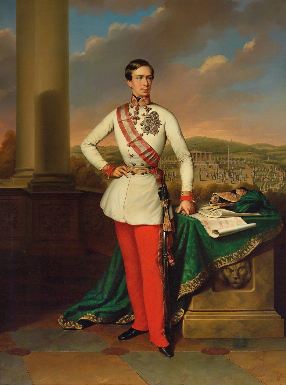 I. Ferenc József osztrák császár portréja, 1853. alkotó: Eduard Klieber