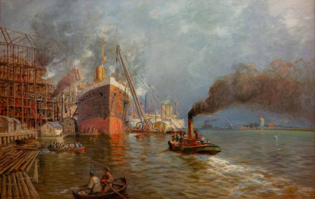 A Szczecin Vulcan hajógyár alkotó: Eduard Krause Wichmann