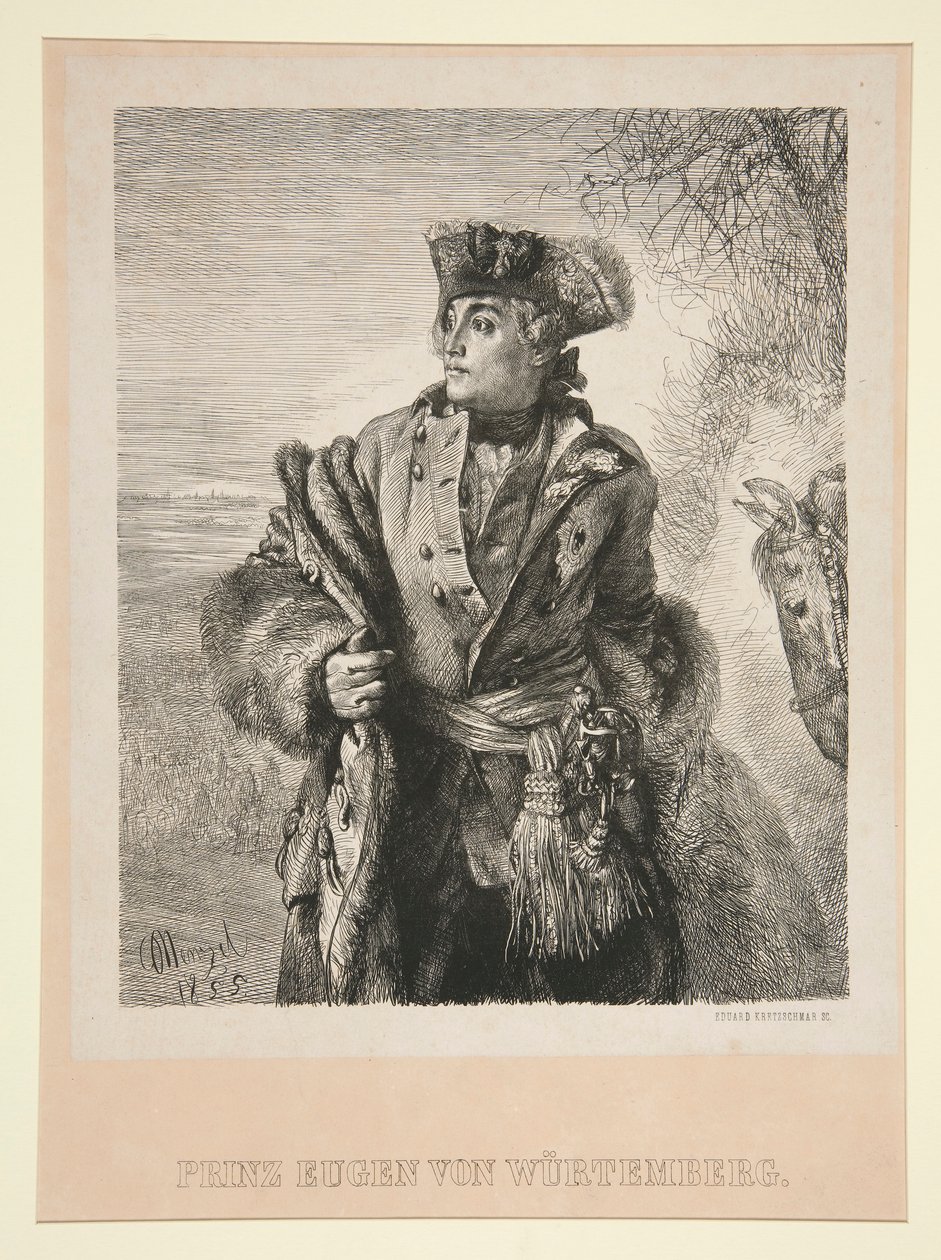 Eugen von Wurtemberg herceg portréja alkotó: Eduard Kretzschmar