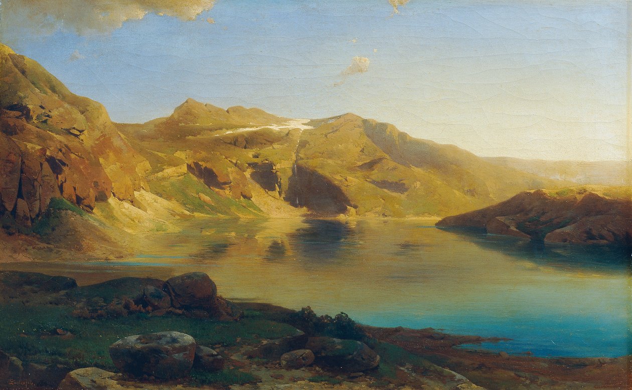 Alpensee alkotó: Eduard Peithner von Lichtenfels