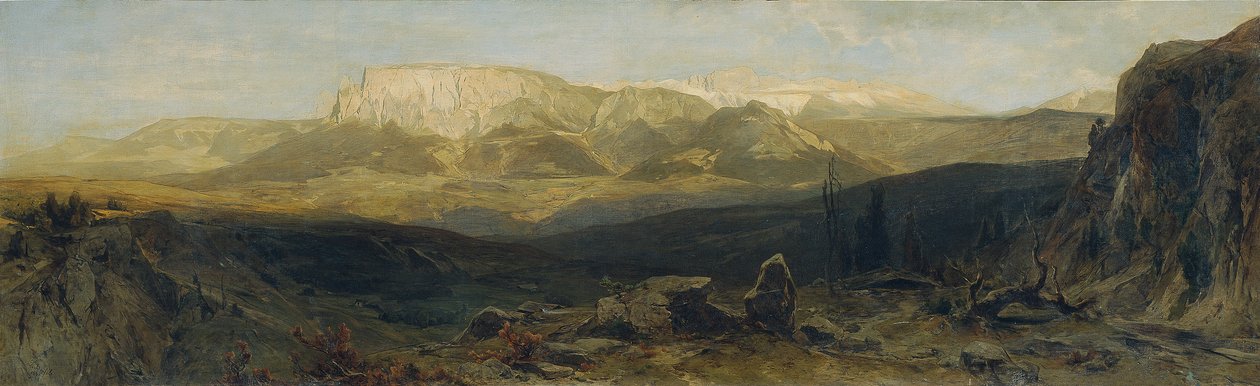 A Schlern-csoport Bozen közelében alkotó: Eduard Peithner von Lichtenfels