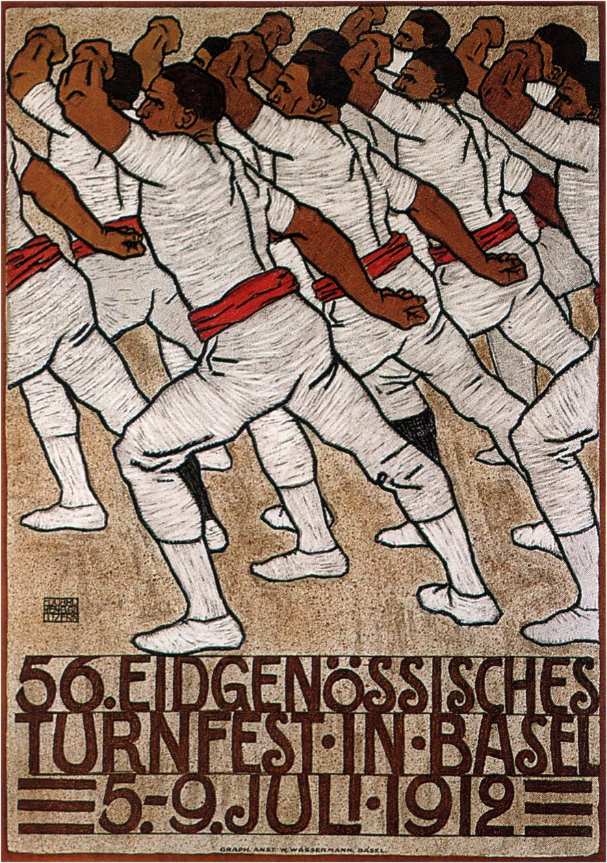 56. Szövetségi Gimnasztika Fesztivál Bázelben, 1912 alkotó: Eduard Renggli the Younger