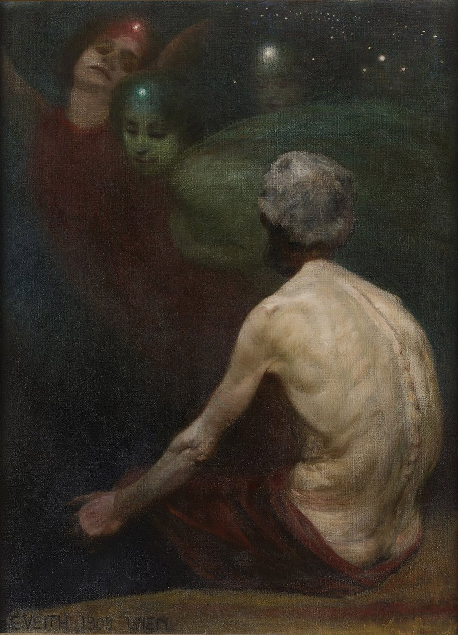 A törpe Alberich és a Rajnalányok A Rajna aranya, 1909. alkotó: Eduard Veith