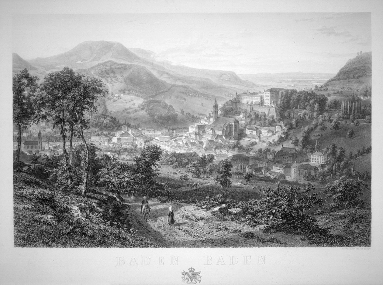 „Baden Baden”, 19. század alkotó: Eduard Willman