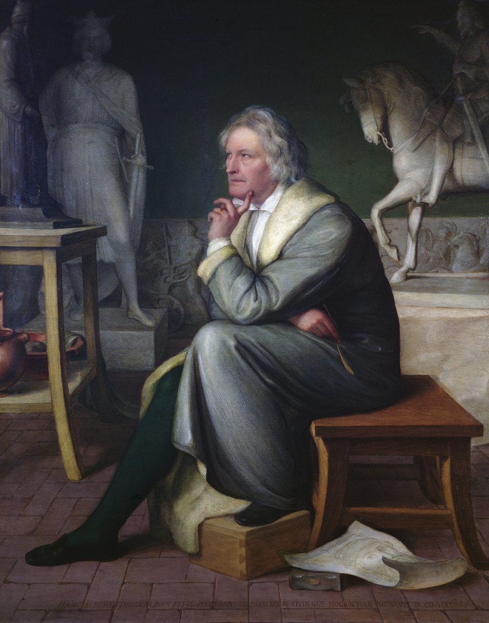 Bertel Thorvaldsen római műtermében, 1834 alkotó: Eduard von Heuss