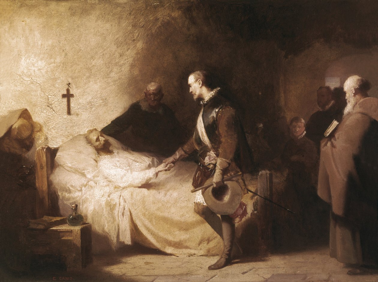 Az osztrák Don Juan meglátogatja Miguel de Cervantes-t alkotó: Eduardo Javier Ramon Cano de la Pena