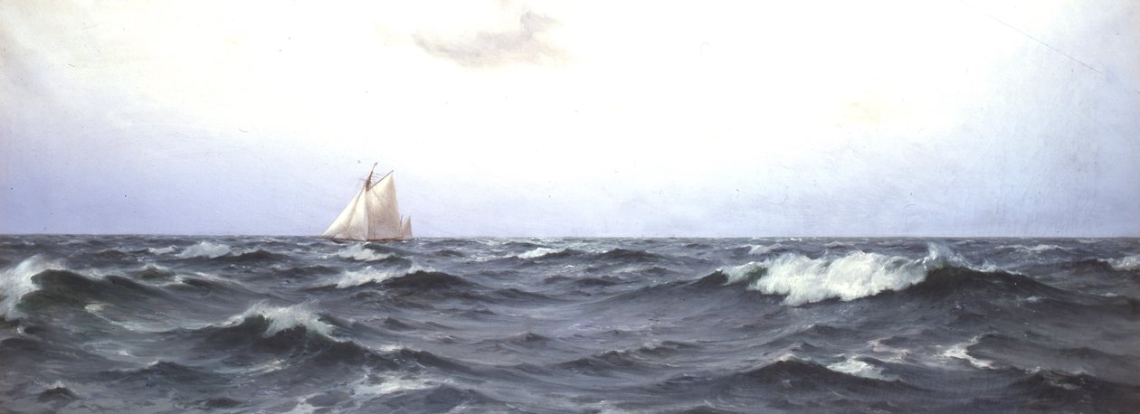 Valkyrie II átkelés az Atlanti-óceánon, 1893 körül alkotó: Eduardo de Martino