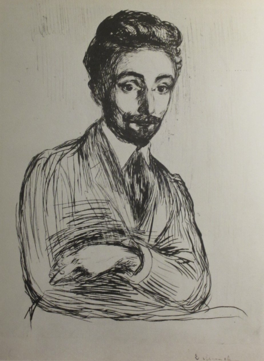Helge Rode arcképe alkotó: Edvard Munch