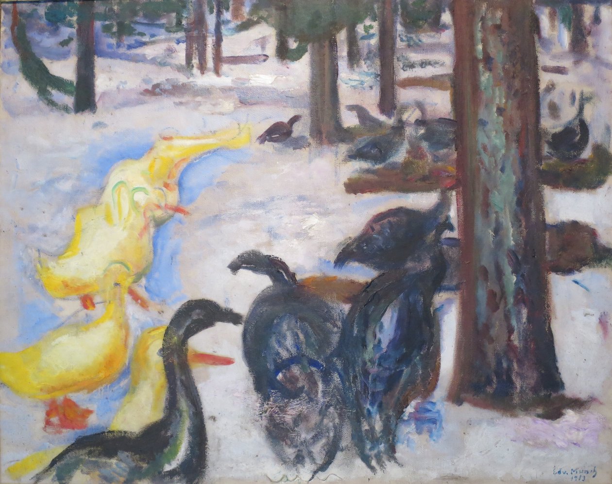 Kacsák és pulykák alkotó: Edvard Munch
