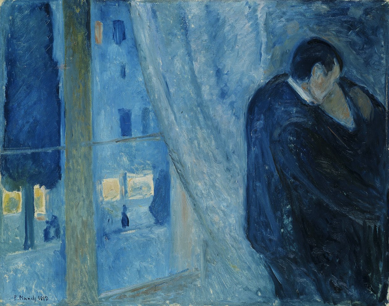 Csók az ablaknál alkotó: Edvard Munch