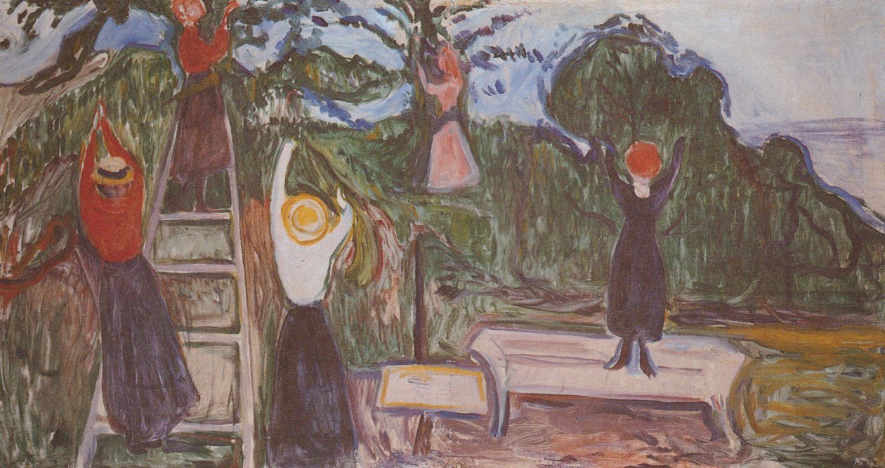 Lányok az aratáskor alkotó: Edvard Munch