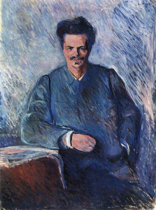 August Strindberg portréja August Strindbergn portréja alkotó: Edvard Munch