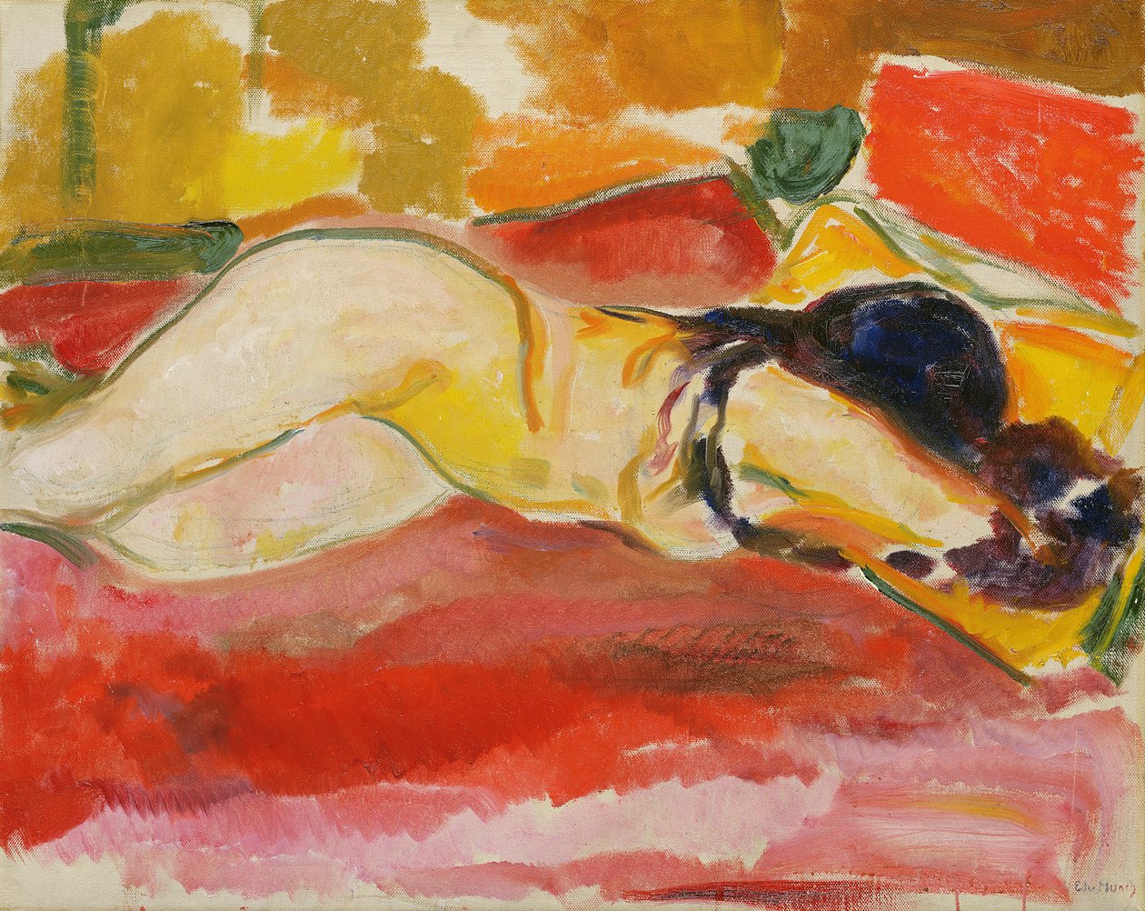 Fekvő női akt alkotó: Edvard Munch