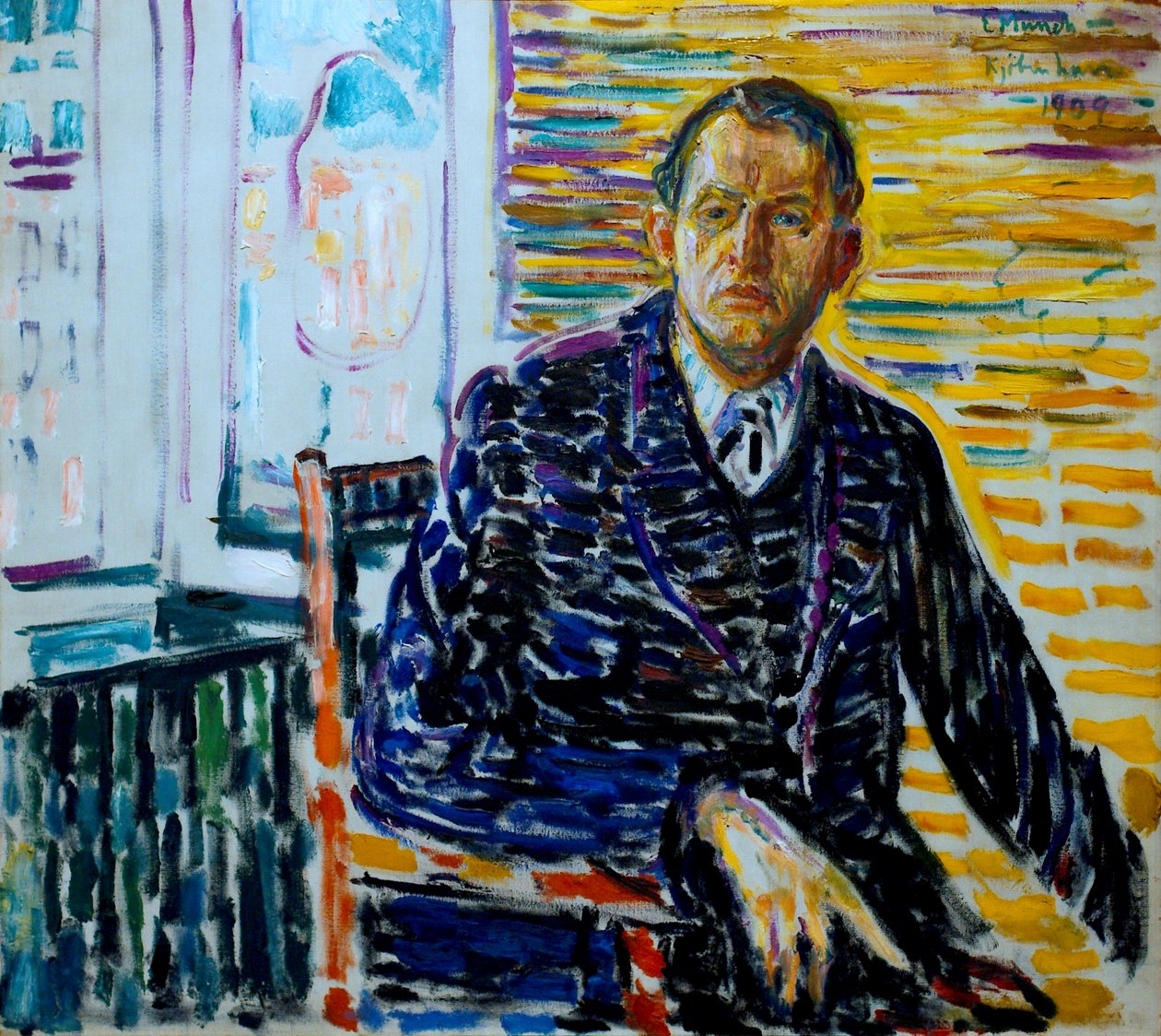 Önarckép a klinikán alkotó: Edvard Munch