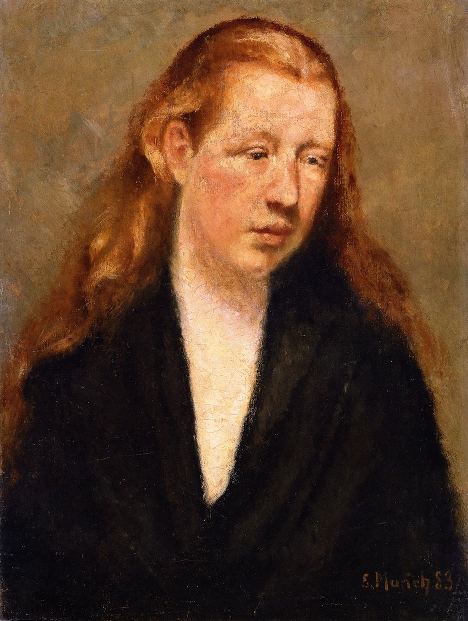 Egy fej tanulmánya alkotó: Edvard Munch
