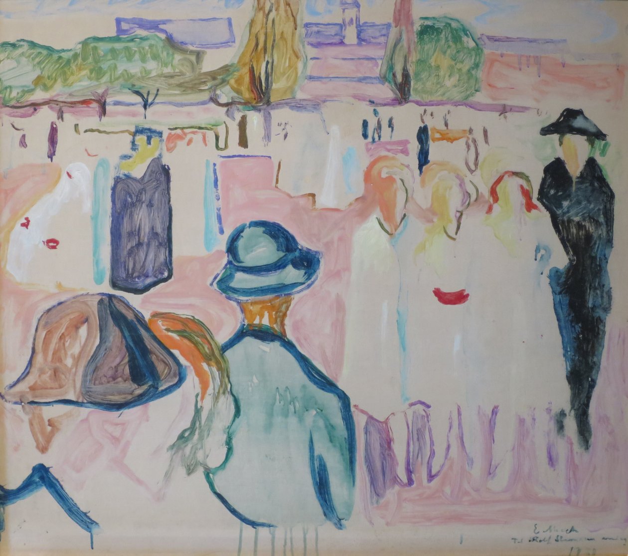 Nyár a Karl Johan utcában alkotó: Edvard Munch