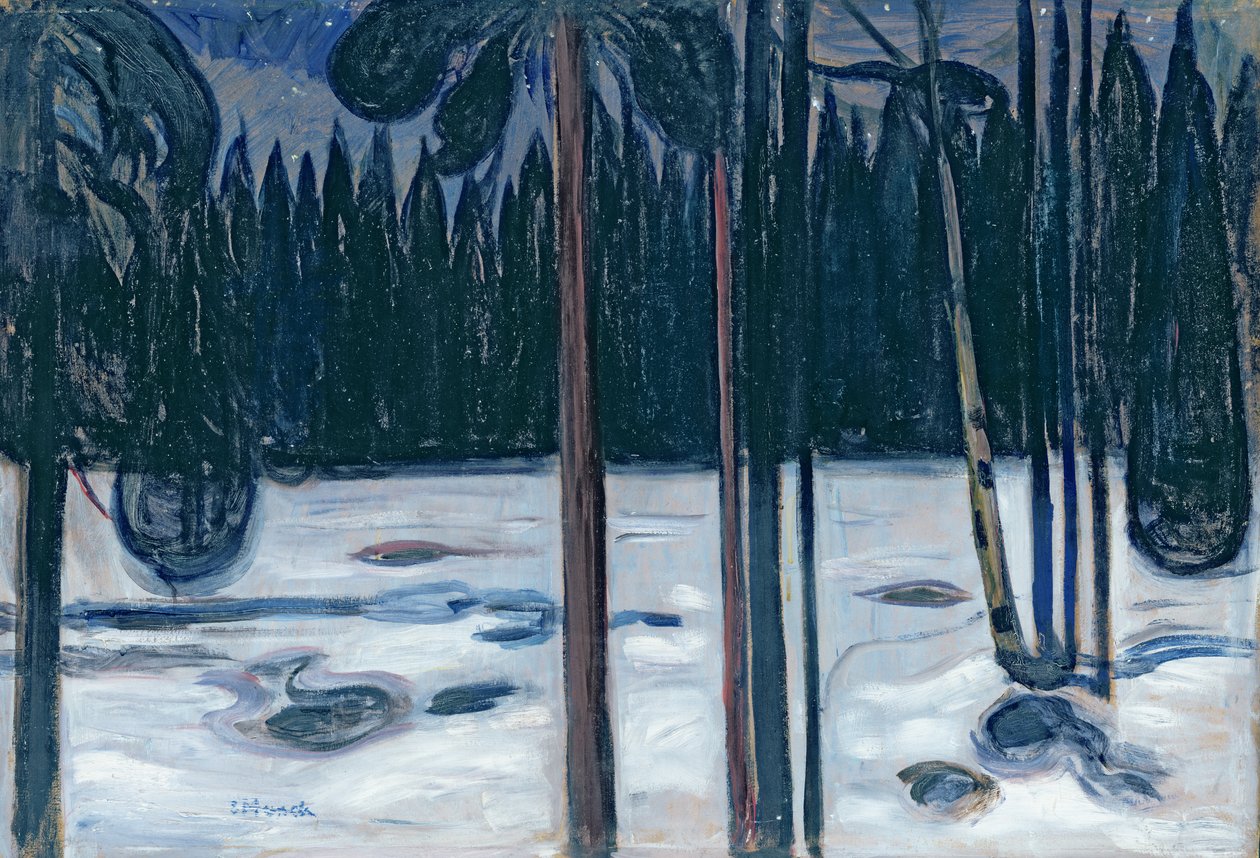 Téli táj alkotó: Edvard Munch