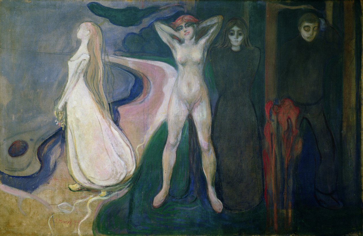 Nő három szakaszban (Szfinx), 1893-5 alkotó: Edvard Munch
