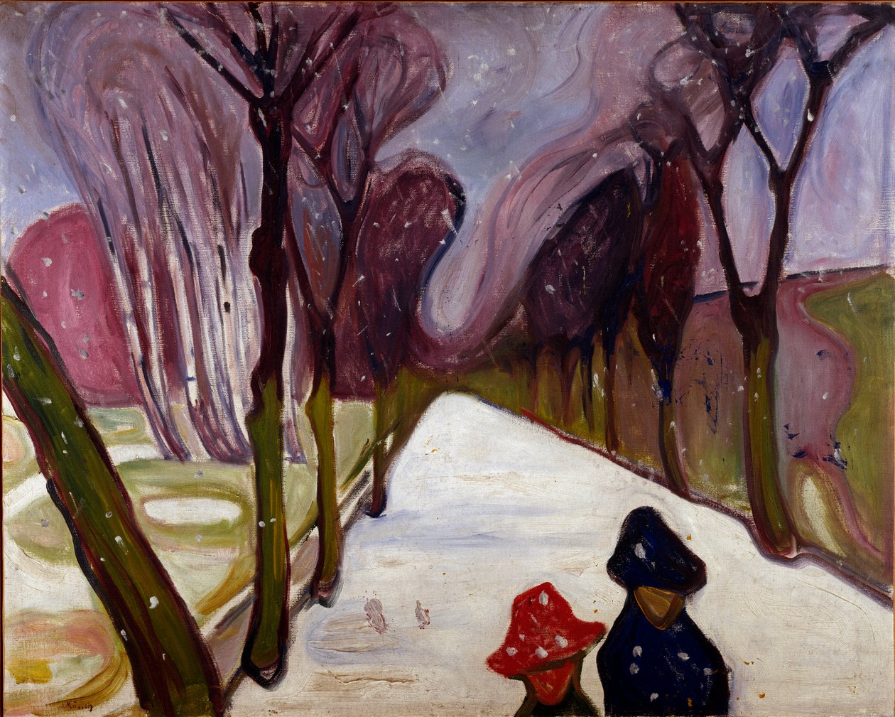 Allee a hóörvényben alkotó: Edvard Munch