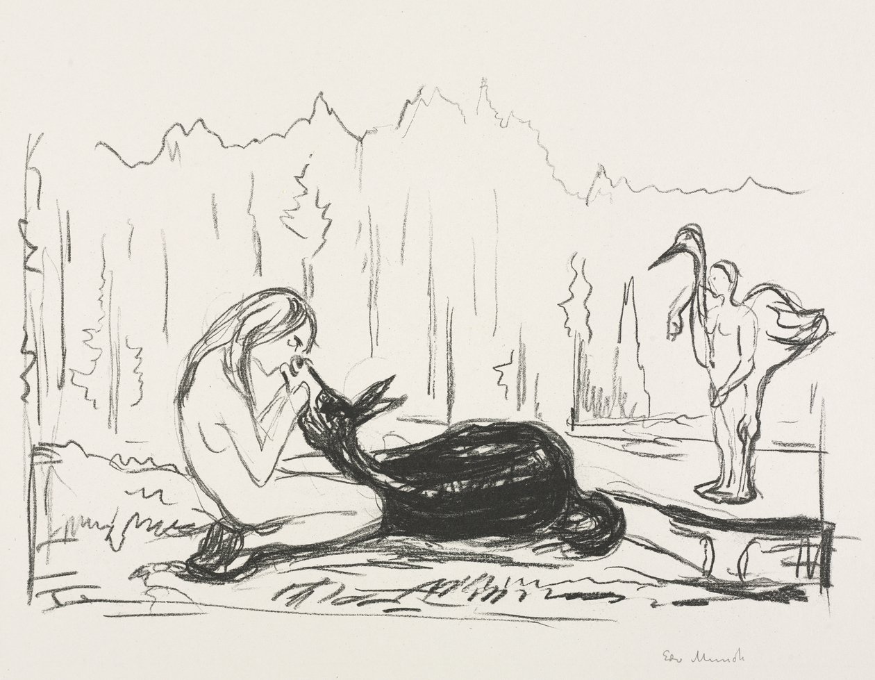 Alfa és Omega: Omega, a feleség és a szamár alkotó: Edvard Munch