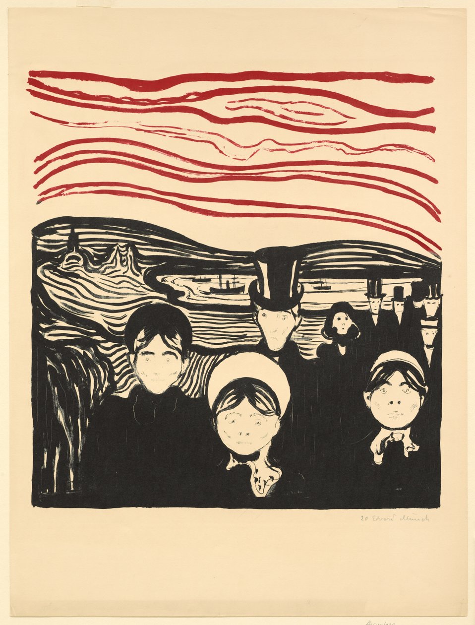 Szorongás alkotó: Edvard Munch