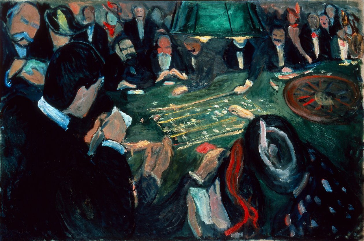 A rulettasztalnál Monte Carlóban alkotó: Edvard Munch
