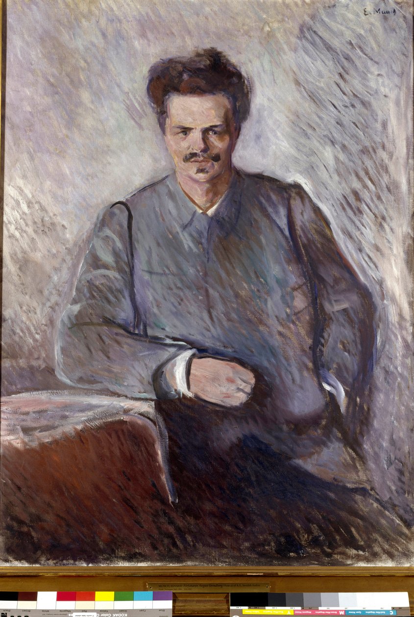 August Strindberg August Strindberg (1849-1912) svéd drámaíró és festő portréja. Edvard Munch (1863-1944) festménye alkotó: Edvard Munch