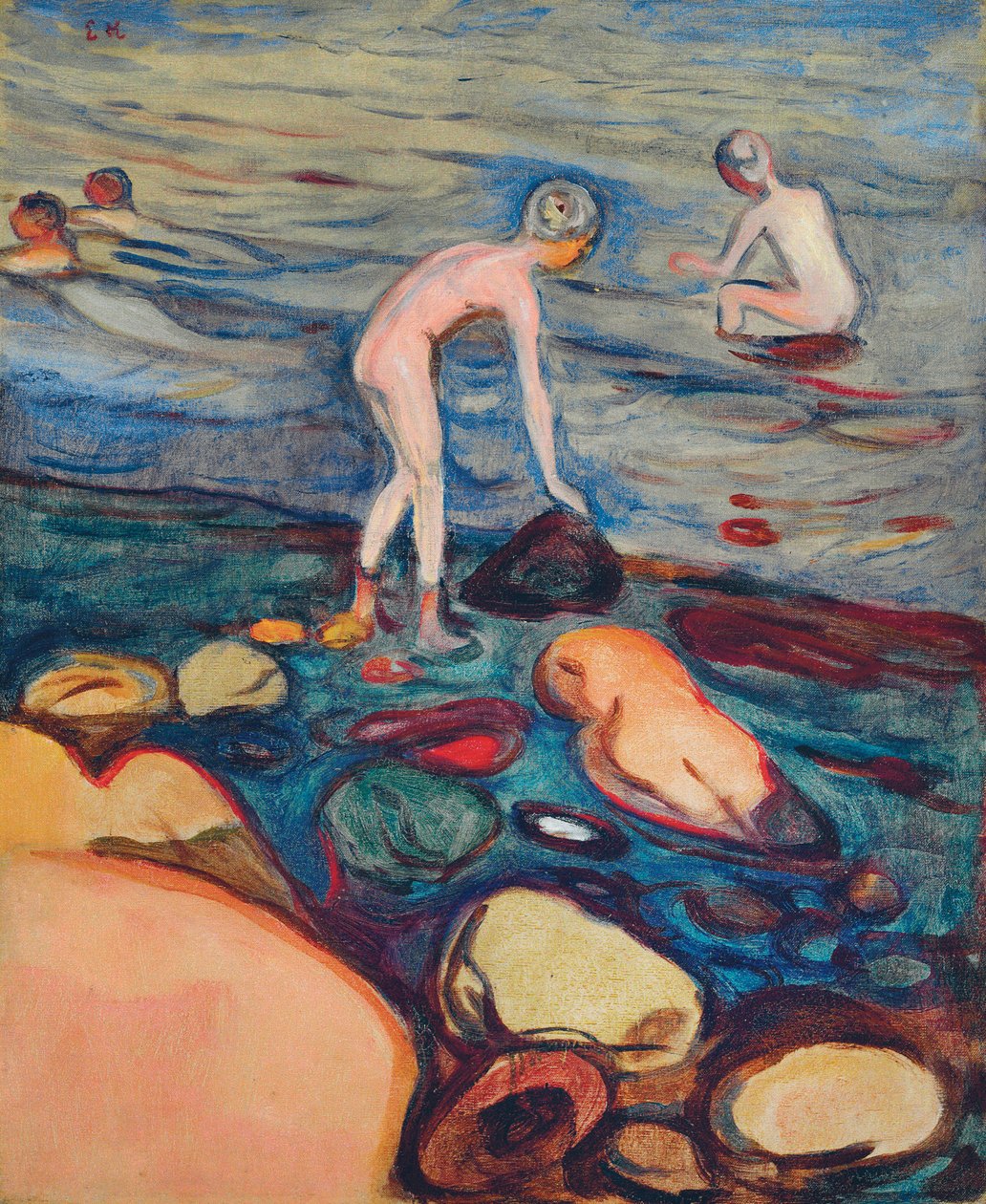 Fürdőzők alkotó: Edvard Munch