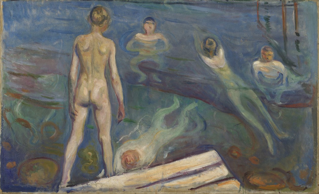Fürdőfiúk (olaj, vászon) alkotó: Edvard Munch